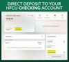 Direct Deposit to your FHCU Checking Account